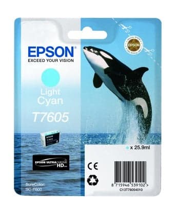 Tinteiro Epson T7605 C13T76054010 Light Cyan