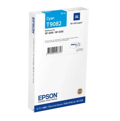 Tinteiro Epson XL 4000p para WF-6xxx Cyan - C13T908240