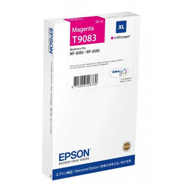 Tinteiro Epson XL 4000p para WF-6xxx Magenta - C13T908340