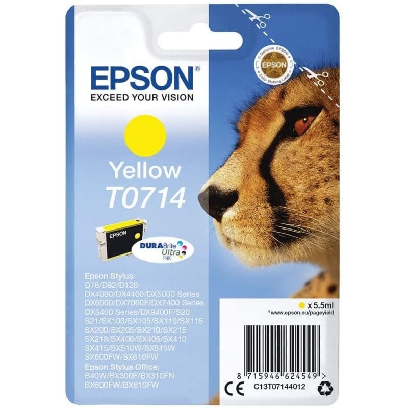 Tinteiro Epson T0714 Amarelo