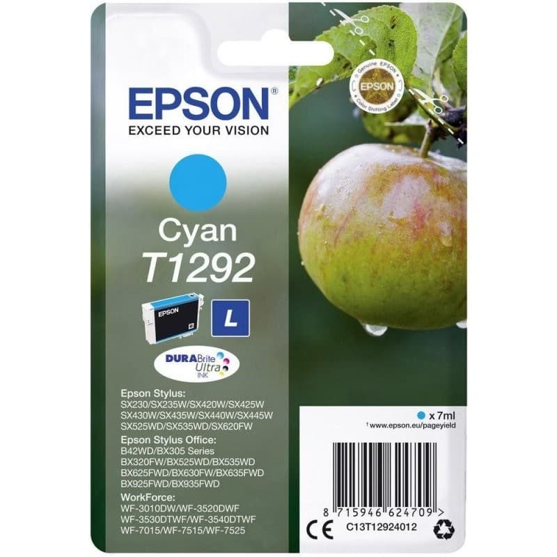 Tinteiro Epson T1292 Ciano