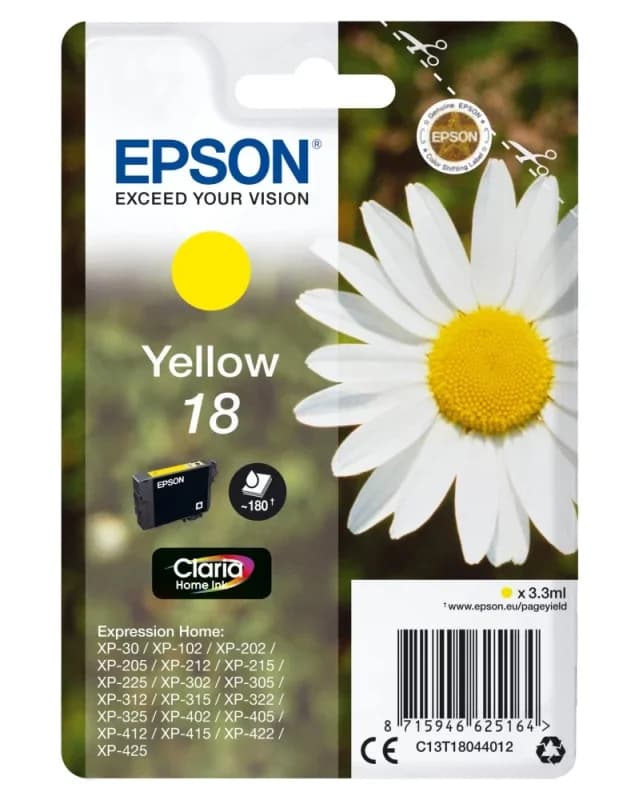 Tinteiro EPSON 18 Amarelo