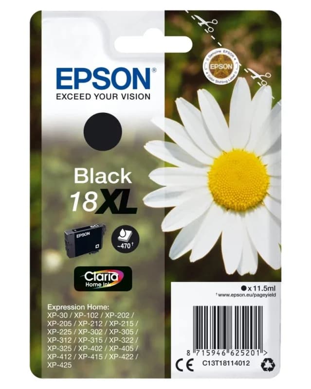 Tinteiro Epson 18XL C13T18114010 Black