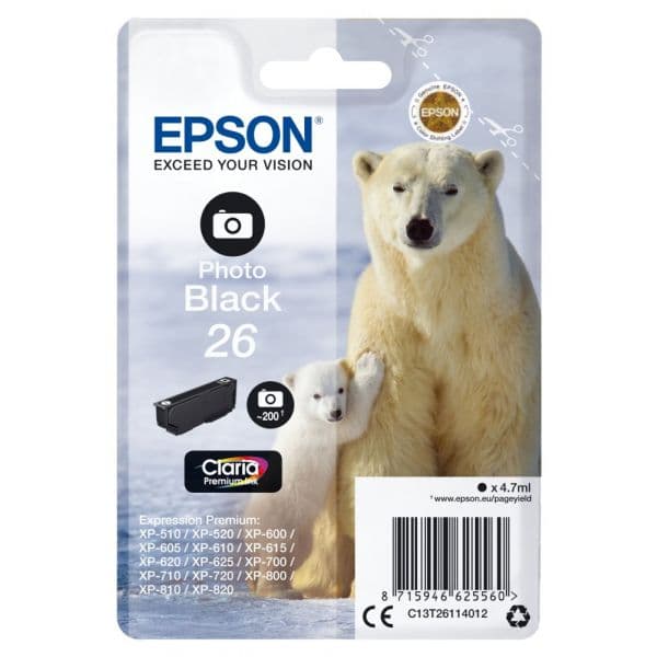 Tinteiro Epson 26 C13T261140 Photo Black