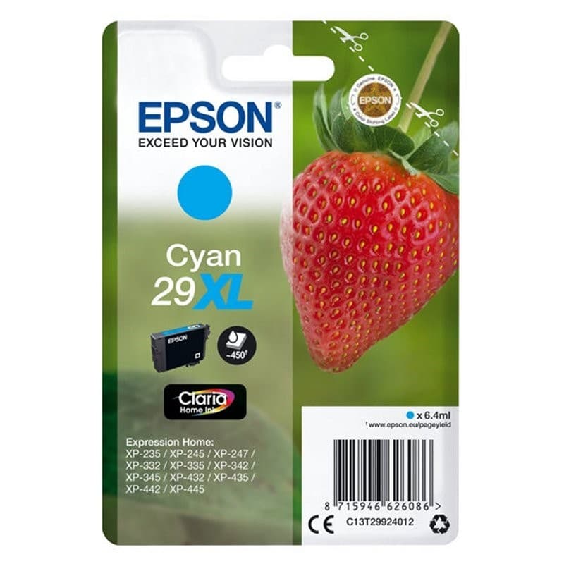 Tinteiro Epson T2992XL Ciano