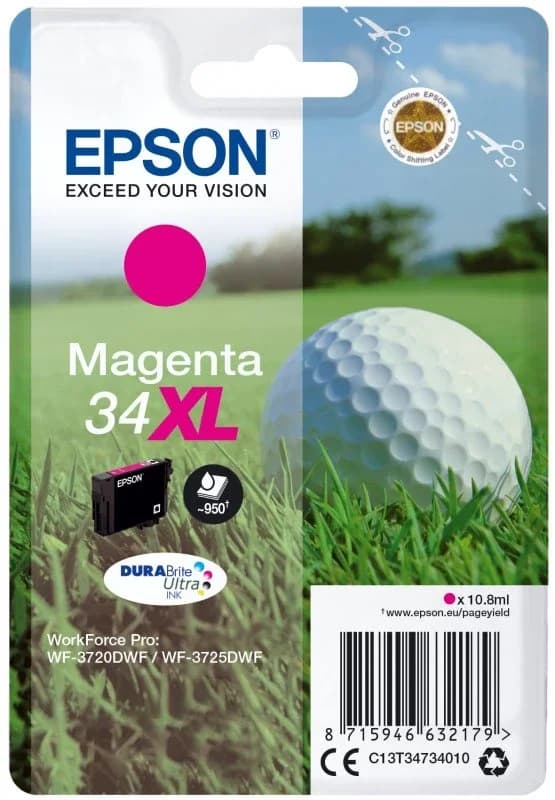 Tinteiro Epson 34XL C13T34734010 Magenta