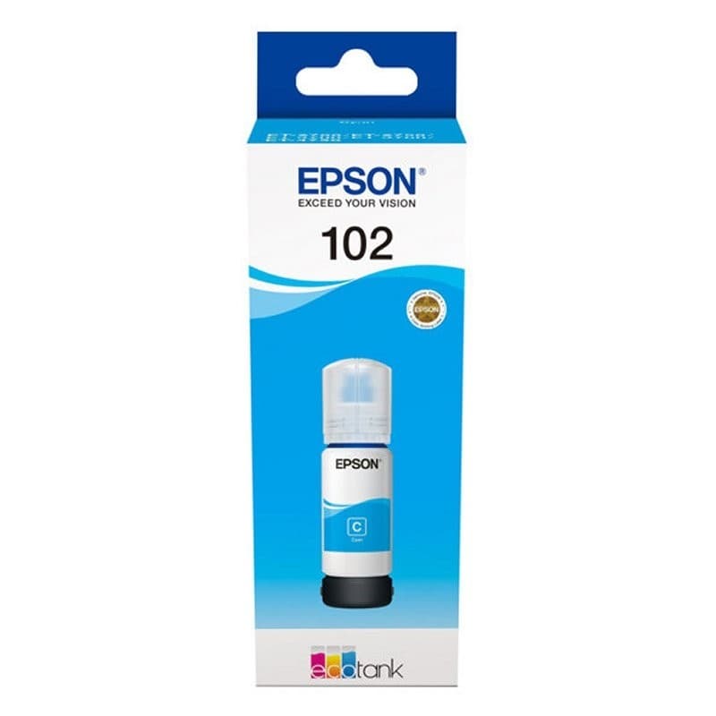 Tinteiro Epson 102 EcoTank Cyan ink bottle - C13T03R240