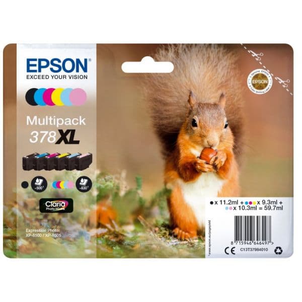 Tinteiro Epson 378XL Claria Photo HD Ink - C13T37984010