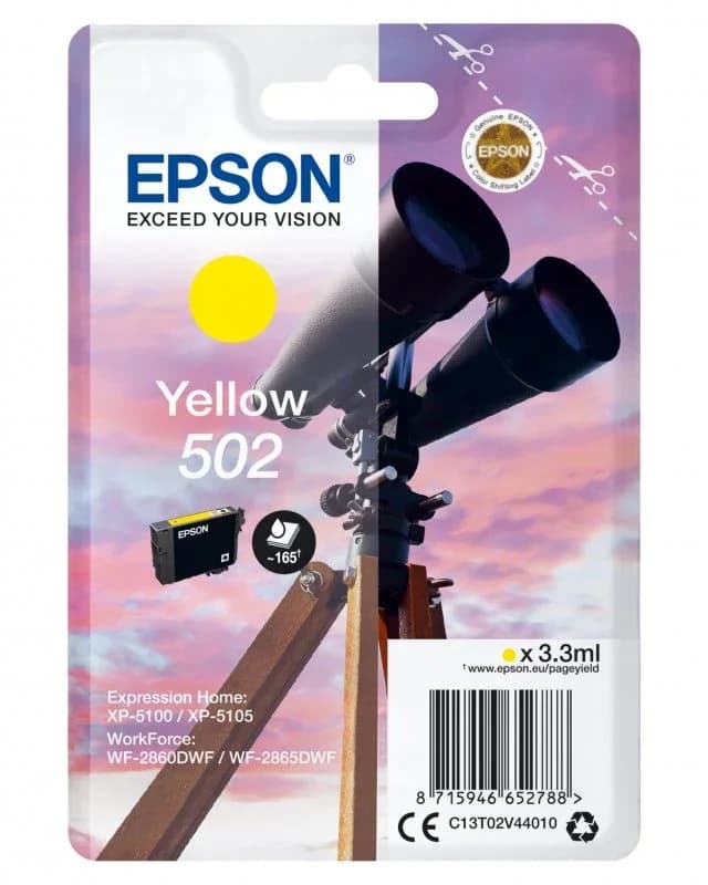 Tinteiro Epson 502 C13T02V44010 Yellow