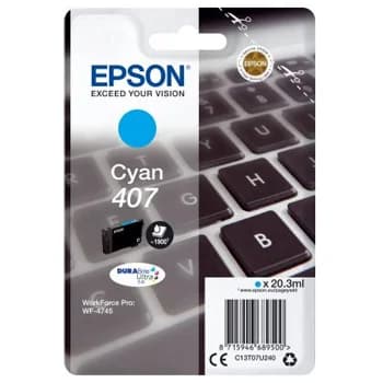 Tinteiro Epson T07U Ciano L - WorkForce WF-4745 - C13T07U240