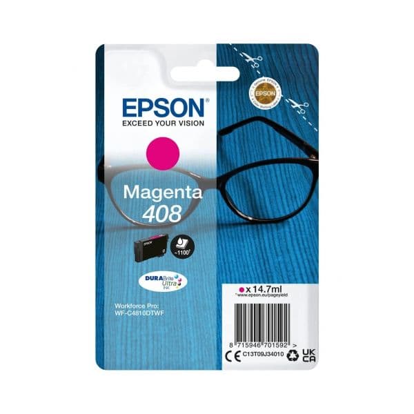 Tinteiro Epson Tinteiro Magenta Original T09J3 408 14.7ml