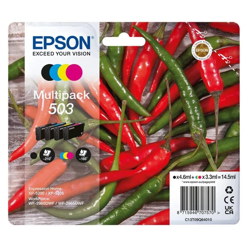 Tinteiro Epson Pack 4 Cores 503 C13T09Q64020