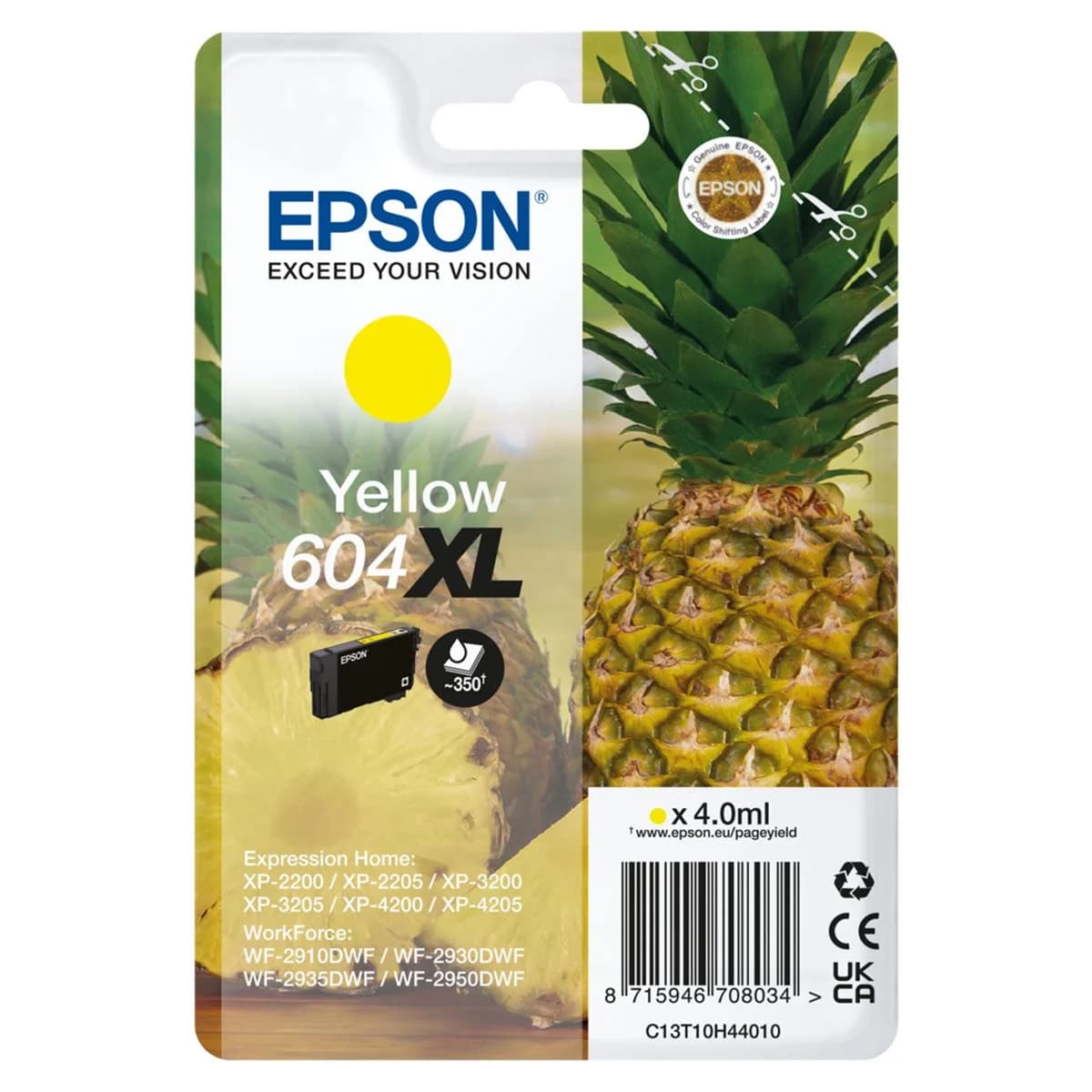 Tinteiro Epson Amarelo 604XL