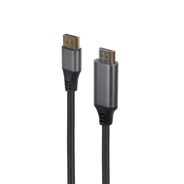 Gembird Cabo DisplayPort para HDMI Premium Series 4K 60Hz 1.8m Preto - CC-DP-HDMI-4K-6