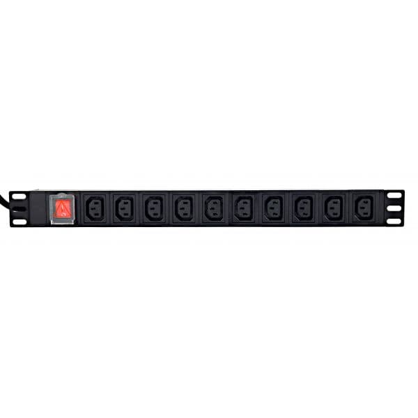 Gembird EG-PDU-10C132C19 Régua de Alimentação PDU 10x C13 16A com Cabo 2m