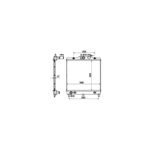 NRF - 53489 - Radiador, arrefecimento do motor - 8718042055392