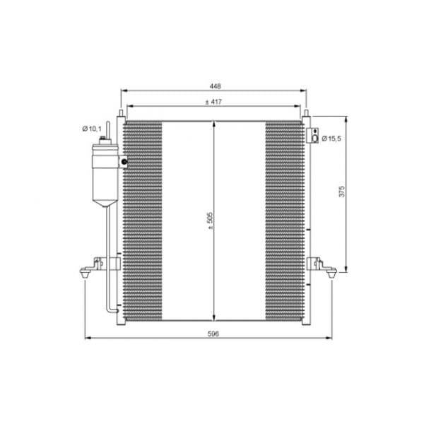 NRF - 35871 - Condensador, ar condicionado - 8718042083500