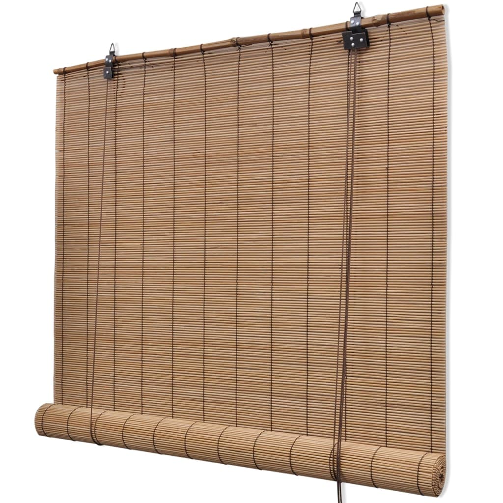 vidaXL Estore de enrolar 100x220 cm bambu castanho