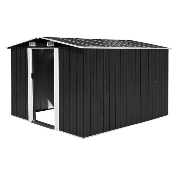 Abrigo de jardim 257x298x178 metal antracite - 143342