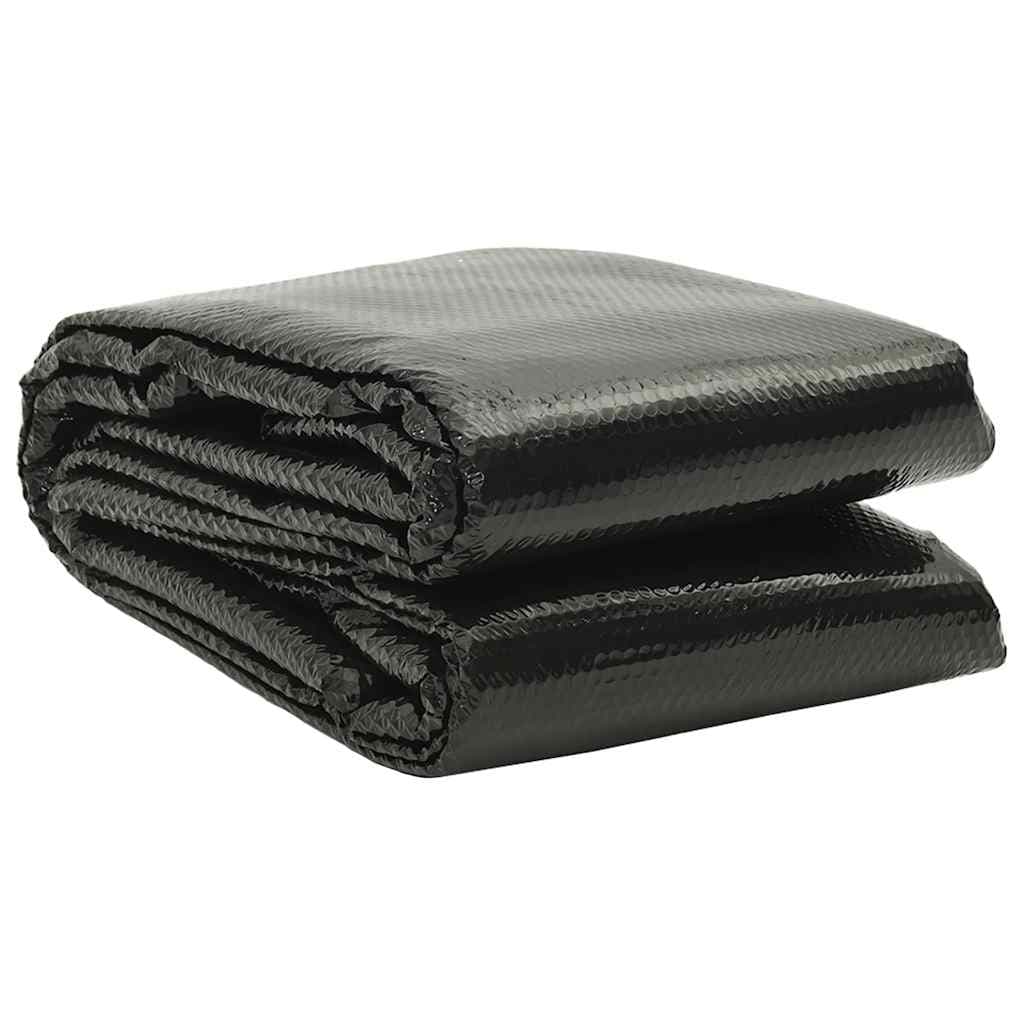 Capa solar flutuante de PE para piscinas preta 10x5 m