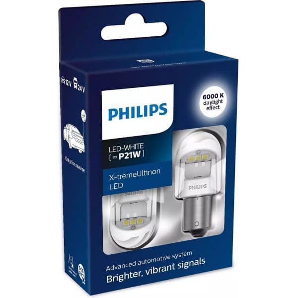 Philips X-treme Ultinon gen2 led P21W 6000K 11498XUWX2 (2 Lâmpadas )