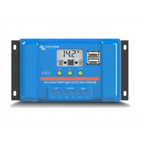 VICTRON Controlador de carregamento BlueSolar PWM-LCD&USB 48V 10A