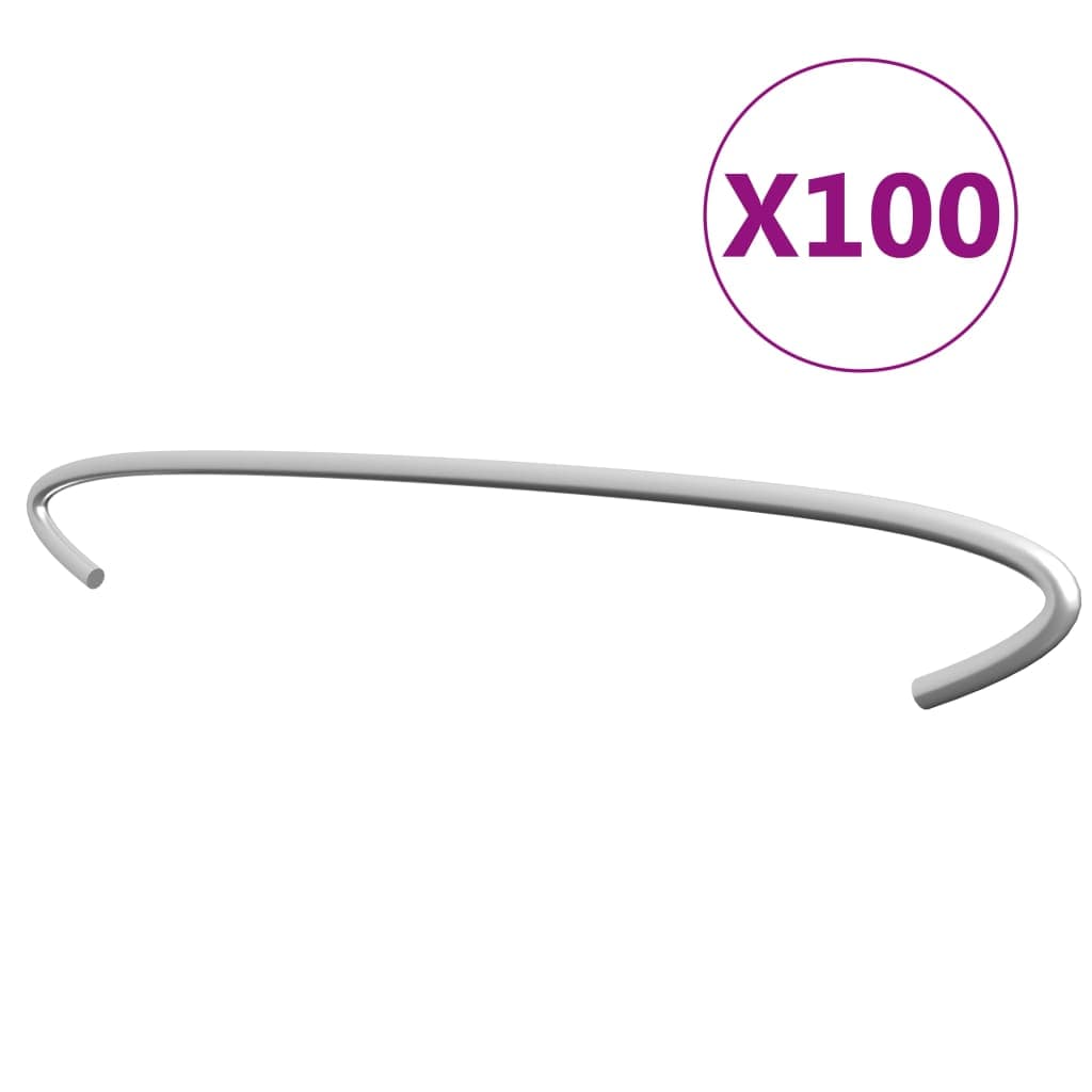 Ganchos para Gabiões 100 Pcs Aço Galvanizado 50 cm