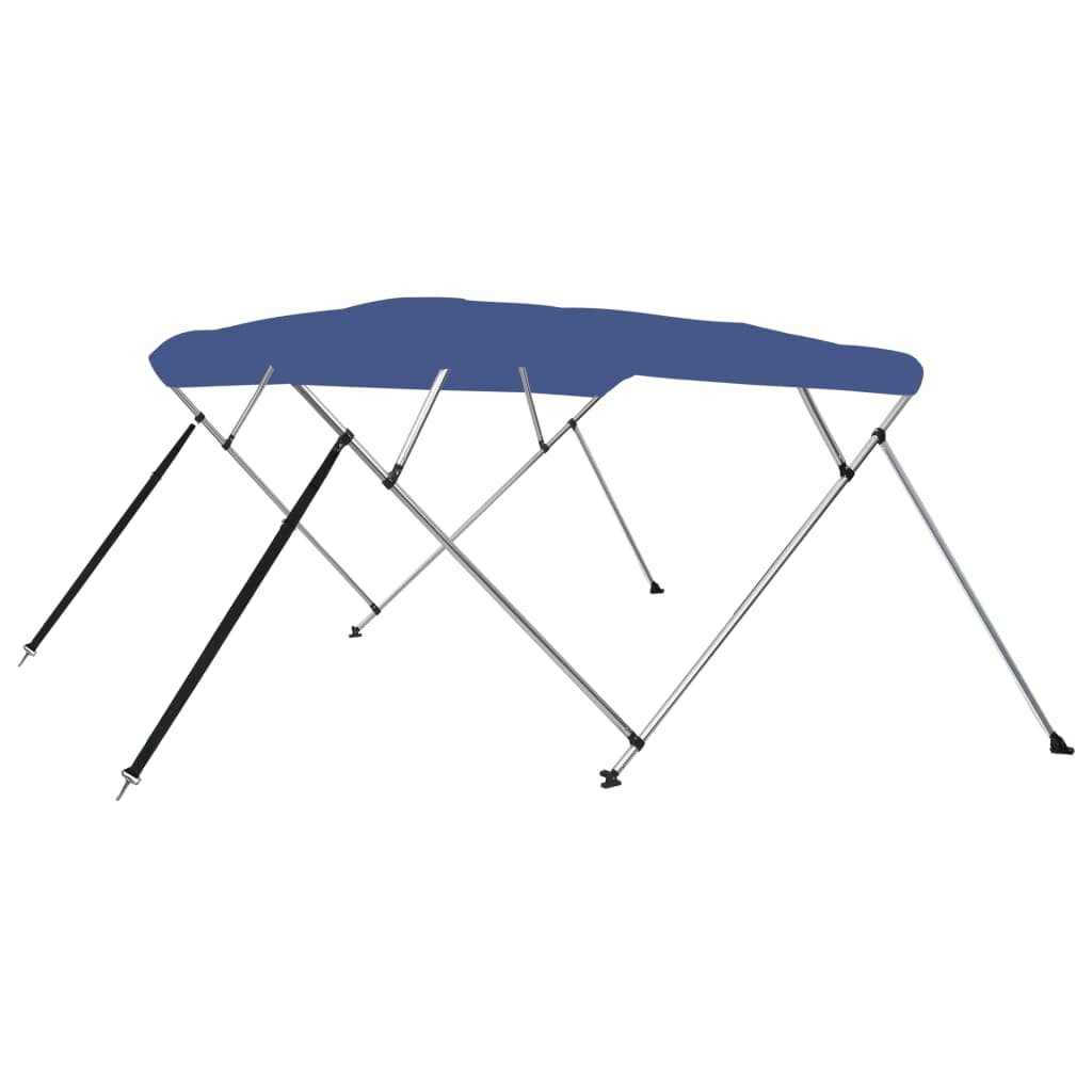 vidaXL Toldo em 4 arcos Bimini 243x180x137 cm azul