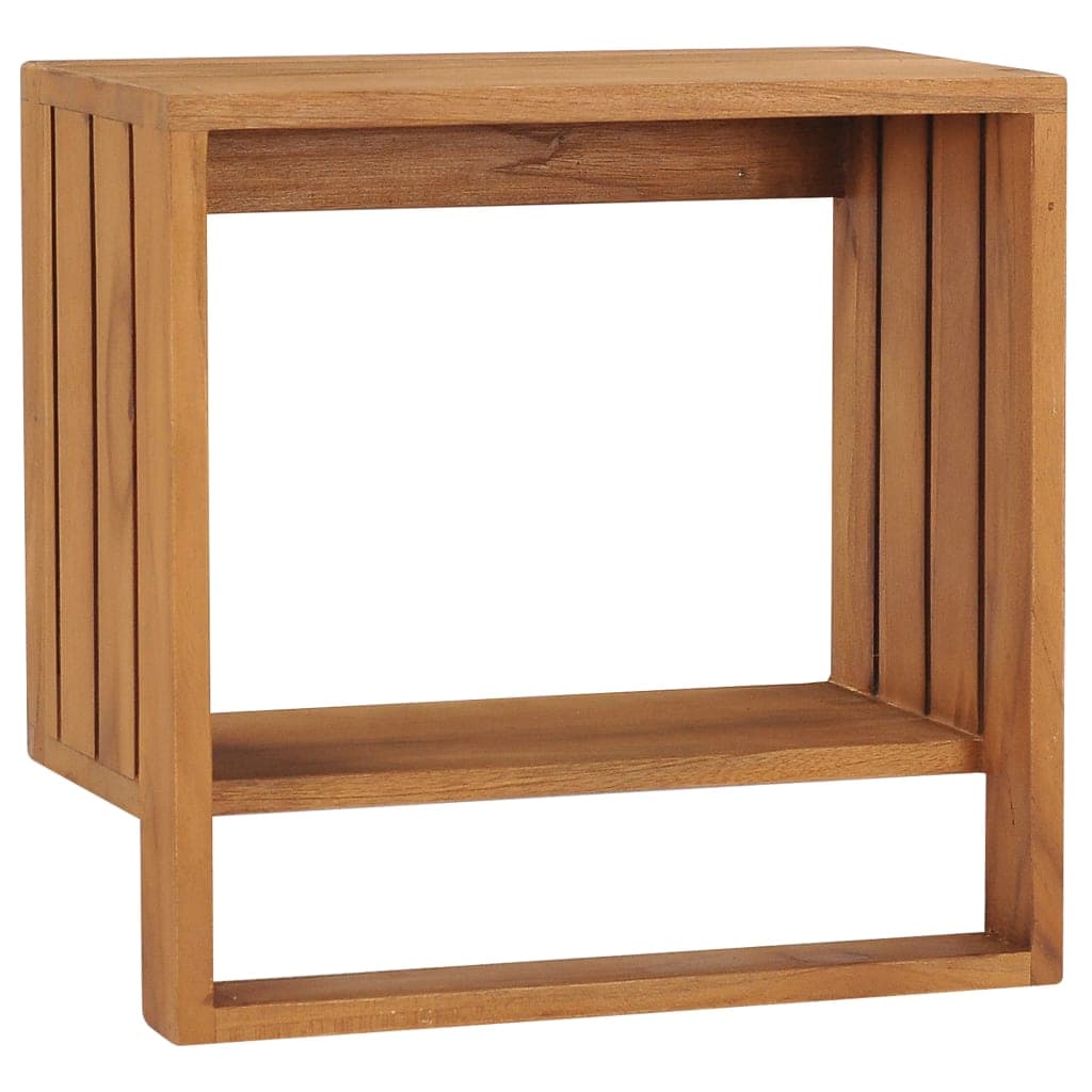vidaXL Toalheiro de parede 35x20x35 cm madeira de teca maciça