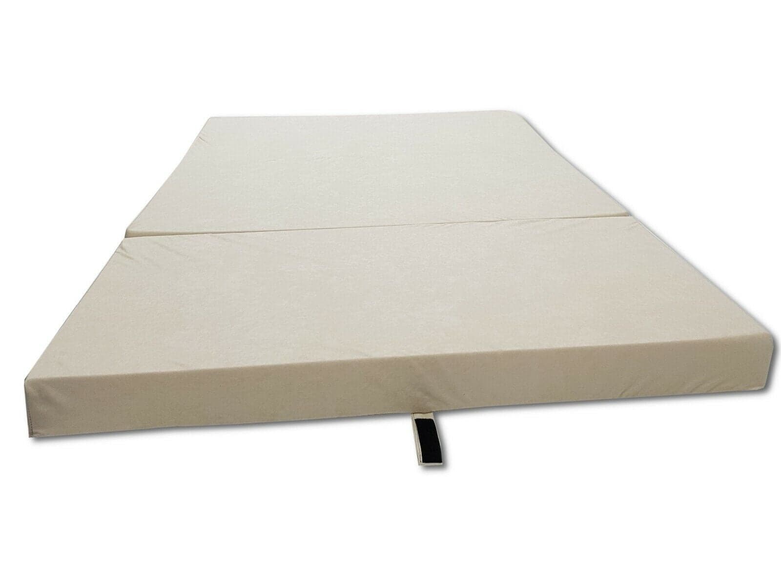 Colchão dobrável 120x200x10 cm creme