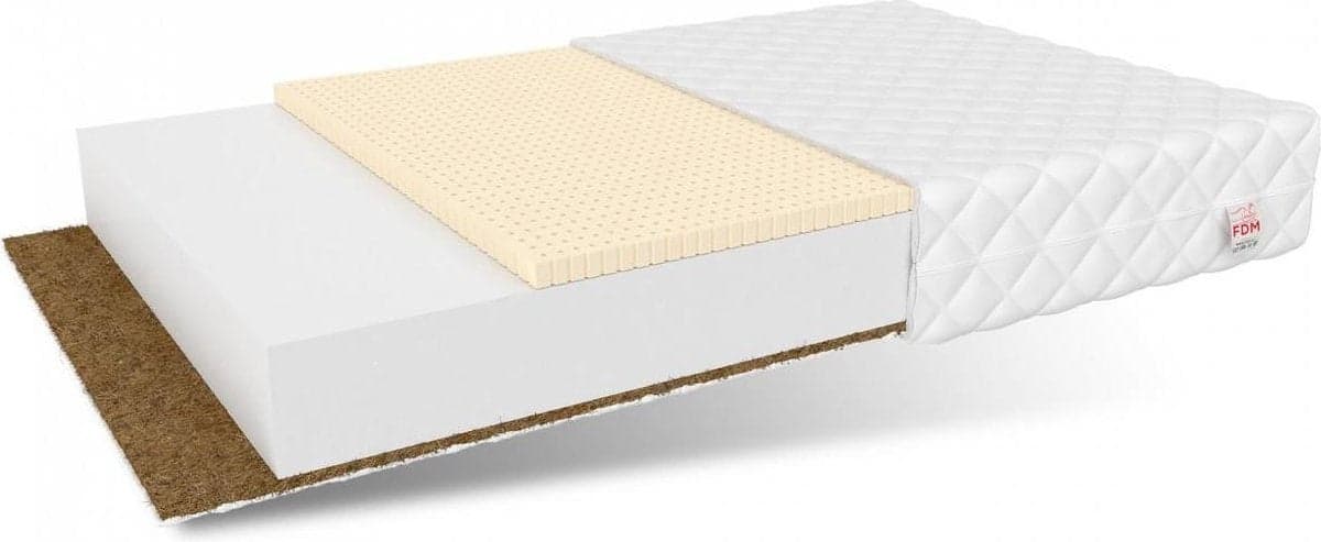 Colchão 90x180 cm espuma fria 11 cm coco e látex