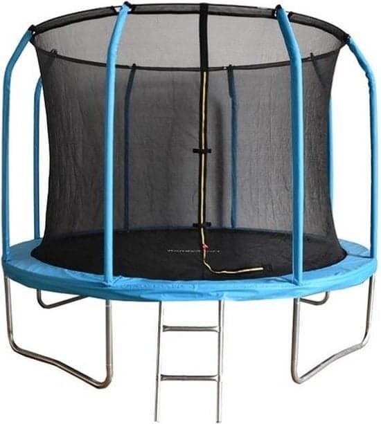 Trampolim Ø244 cm com rede de segurança e escada até 110 kg