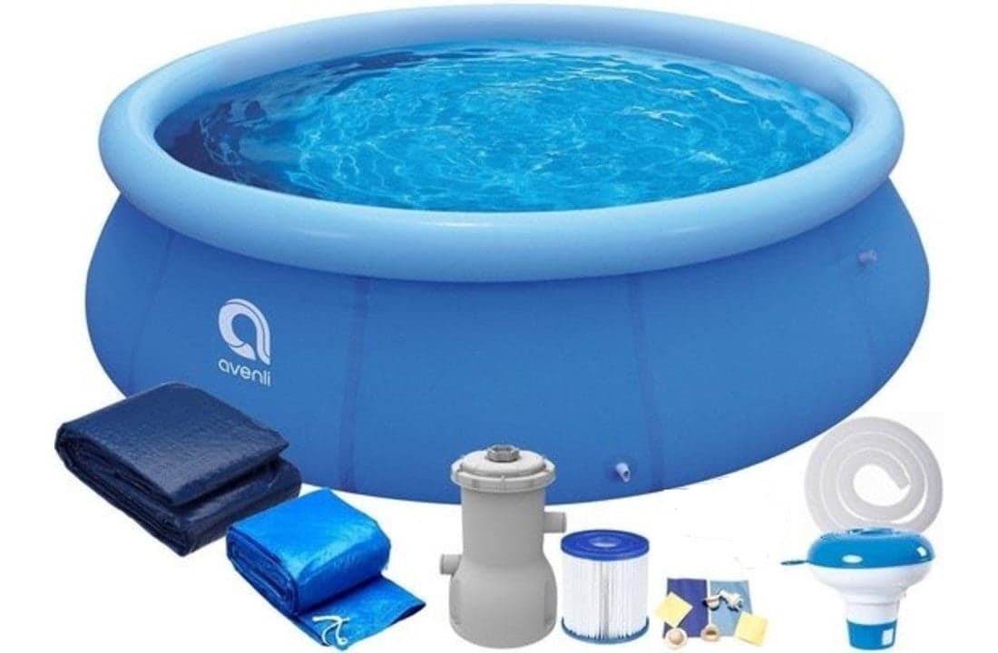 Piscina desmontável Avenli 244x63 cm com bomba de filtro