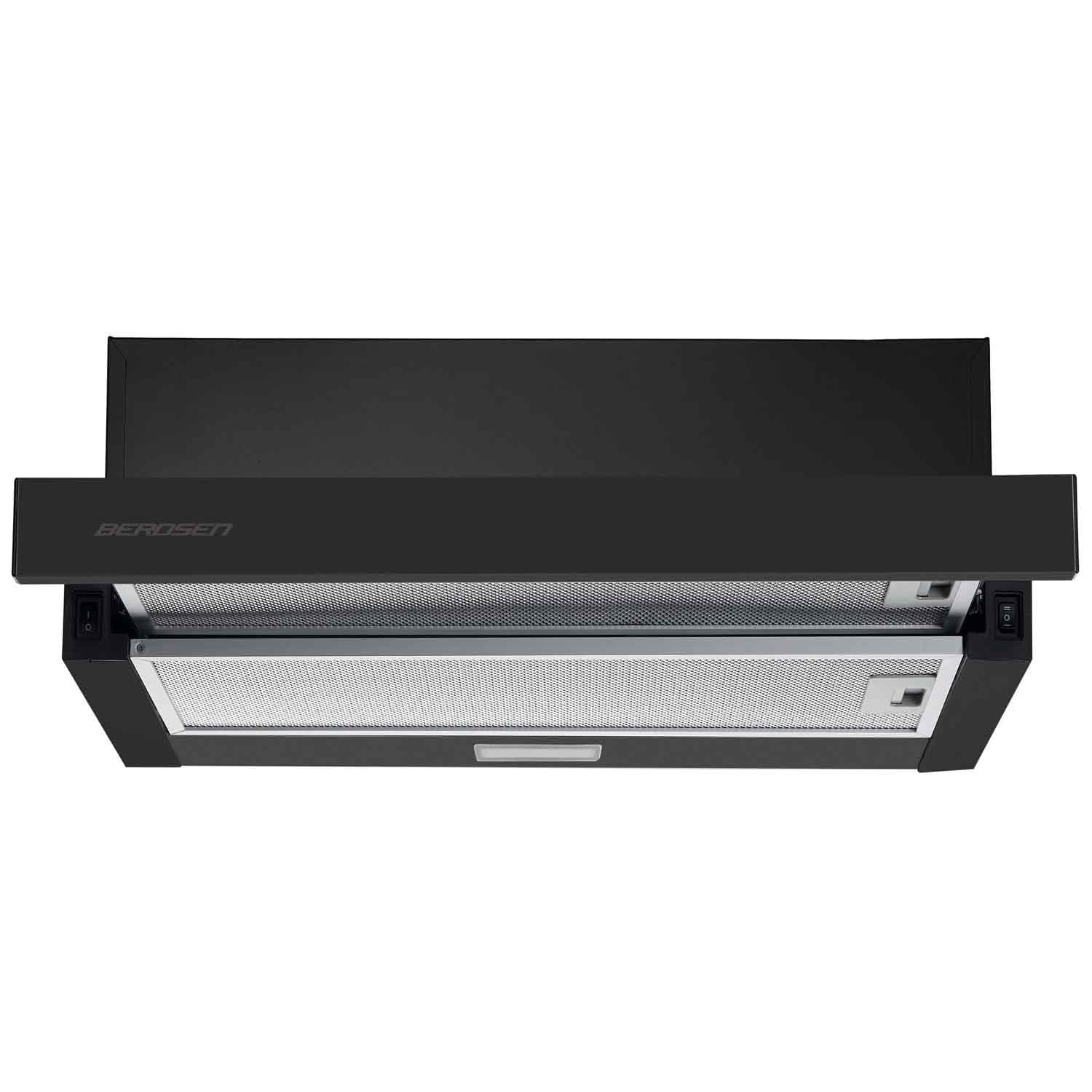 Exaustor de parede 50 cm 80 W preto Berdsen BT 234