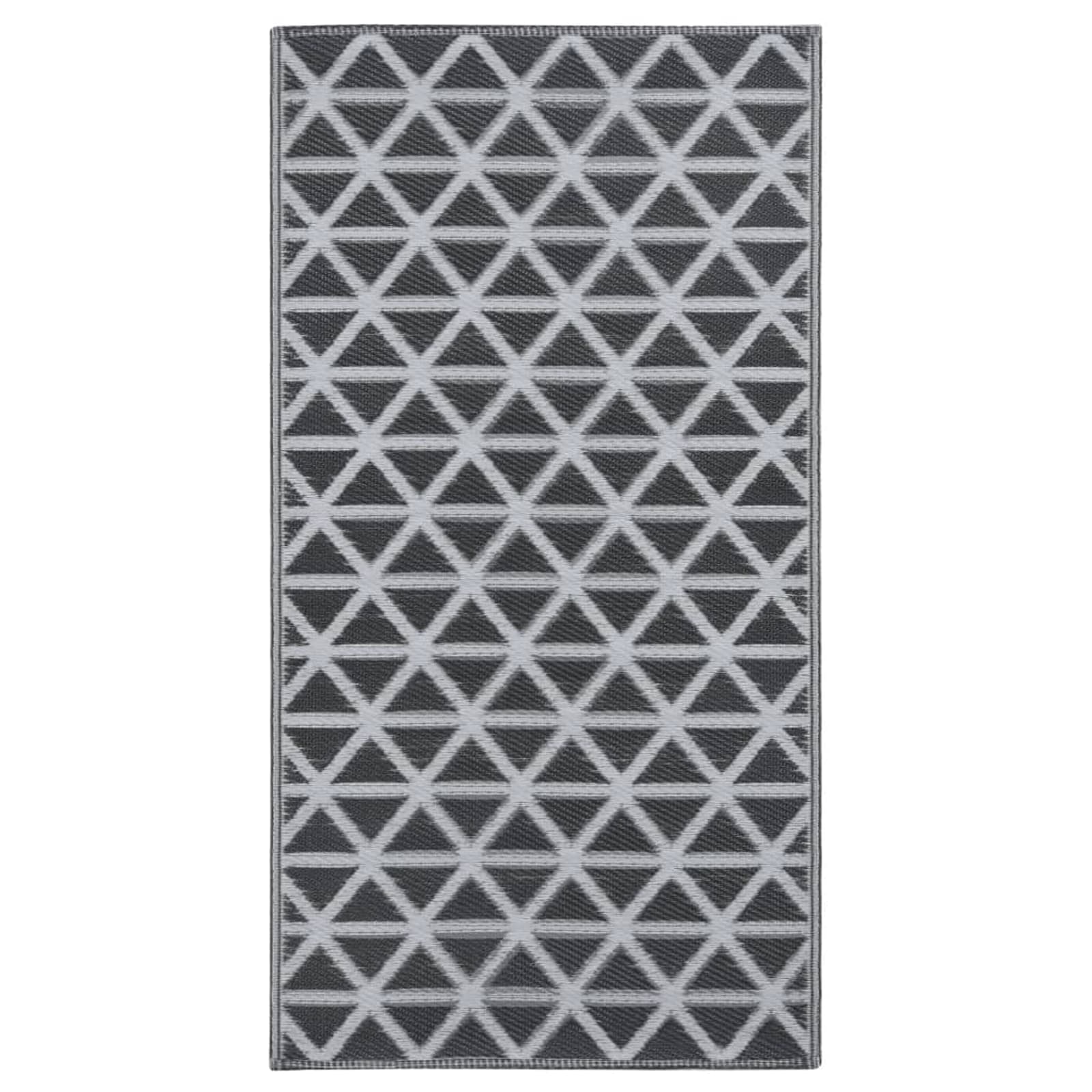 vidaXL Tapete de exterior 190x290 cm ARAKIL PP preto