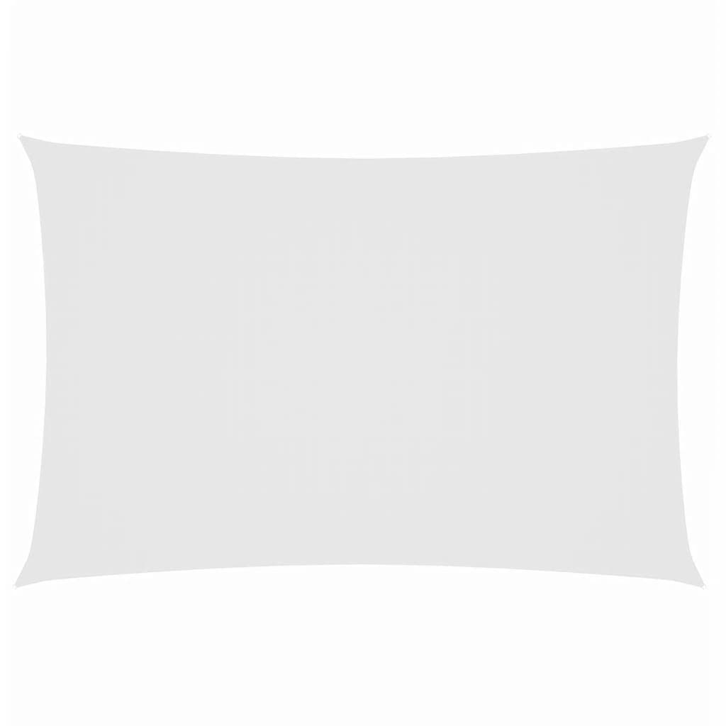vidaXL Para-sol estilo vela tecido oxford retangular 2x5 m branco