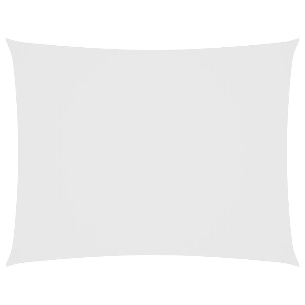 vidaXL Para-sol estilo vela tecido oxford retangular 2,5x4 m branco