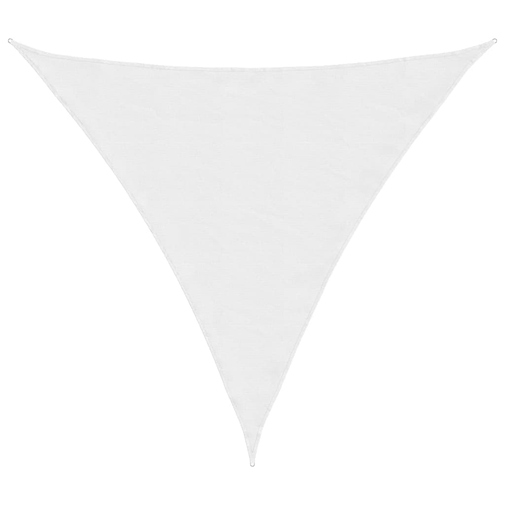 vidaXL Para-sol estilo vela tecido oxford triangular 5x5x5 m branco