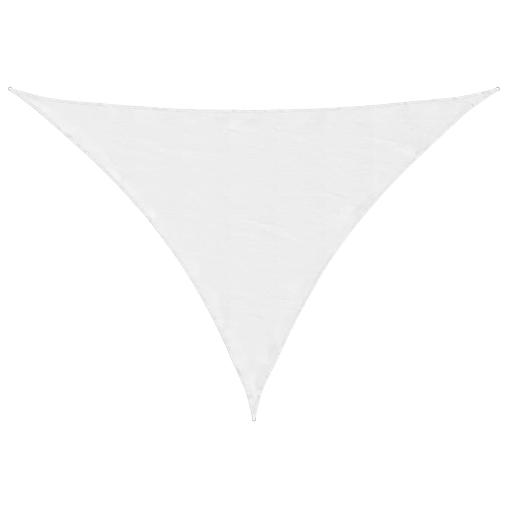 Para-sol Estilo Vela Tecido Oxford Triangular 5x6x6 m Branco - 135291