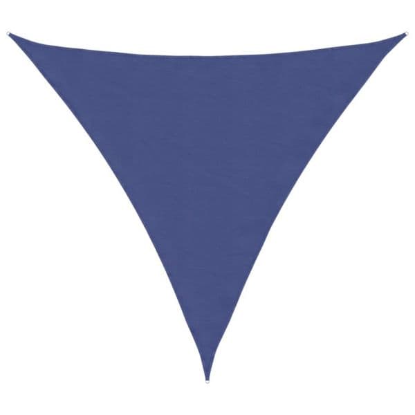 vidaXL Para-sol Estilo Vela Tecido Oxford Triangular 3x3x3 M Azul - 3977196332