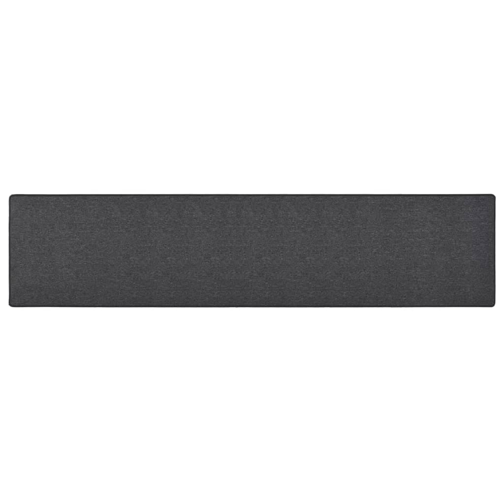 vidaXL Tapete/passadeira 50x250 cm antracite