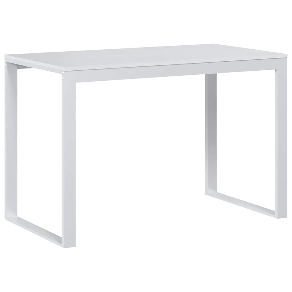 vidaXL Secretária de computador 110x60x73 cm contraplacado branco