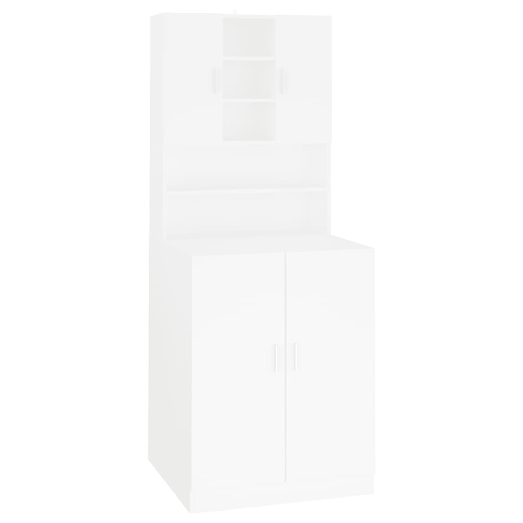 vidaXL Armário para máquina de lavar roupa branco