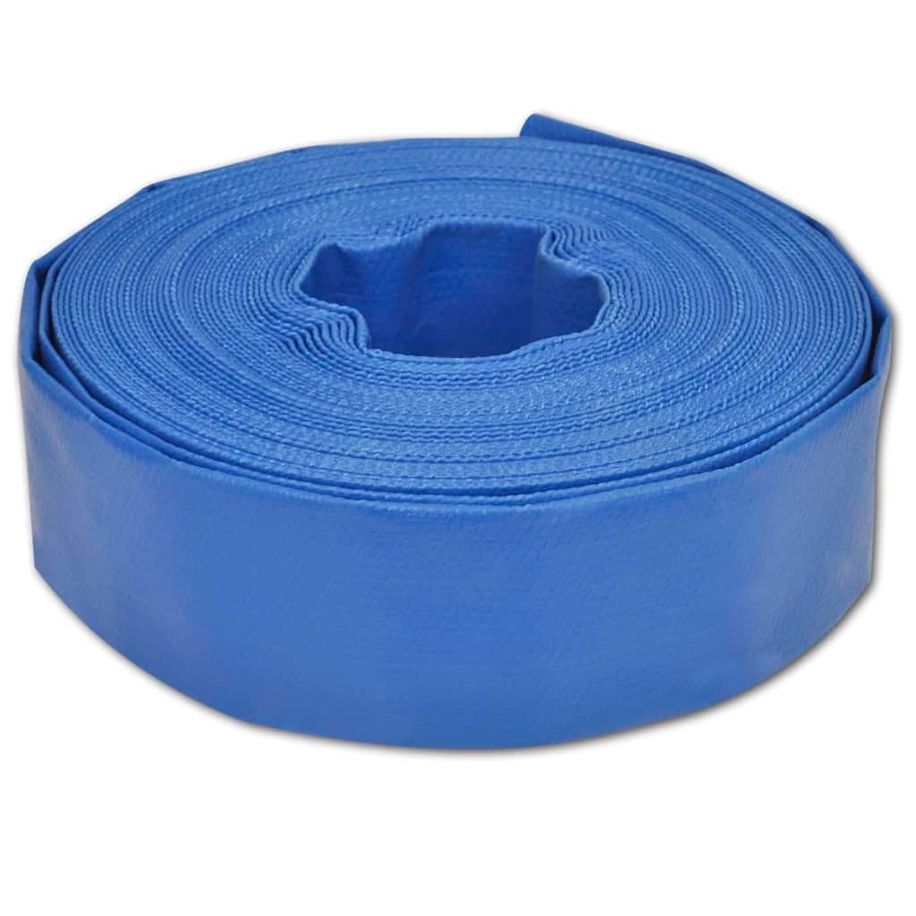 vidaXL Mangueira plana 25 m 1,5" PVC