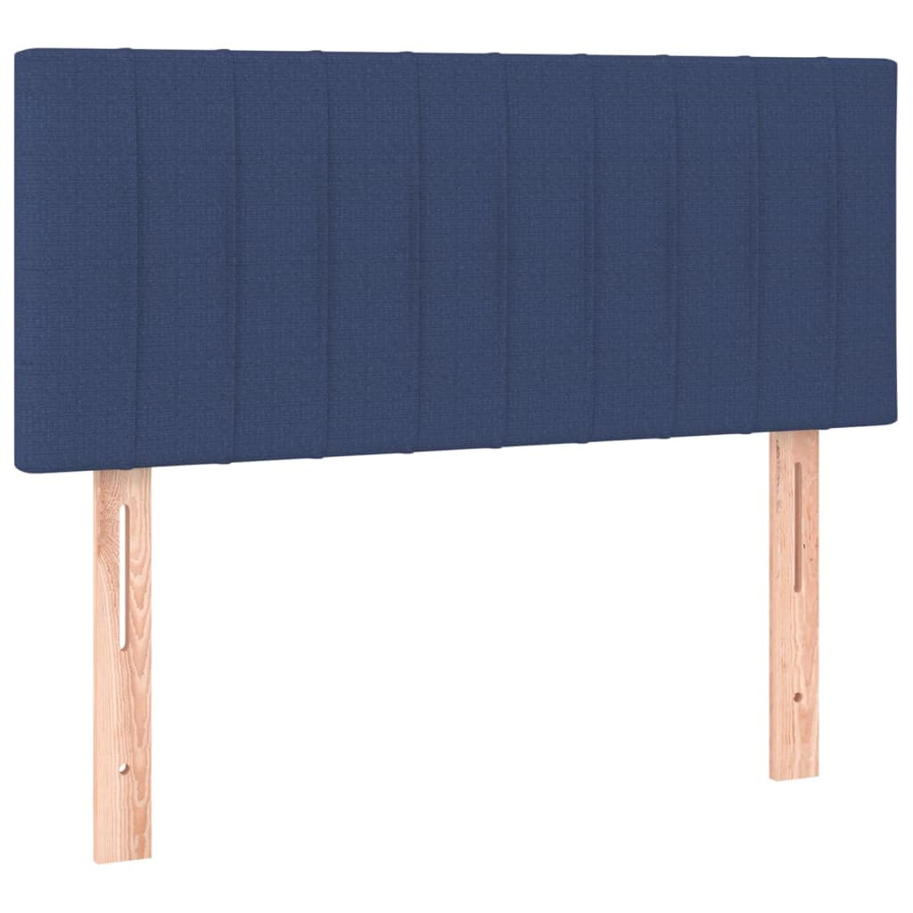 vidaXL Cabeceira de Cama Tecido 100x5x78/88 cm Azul - 608198732