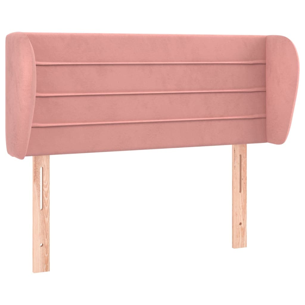 vidaXL Cabeceira de Cama com Abas Veludo 83x23x78/88 cm Rosa - 1510826890