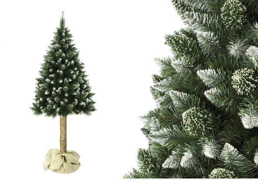 Árvore de Natal artificial modular com tronco 220 cm