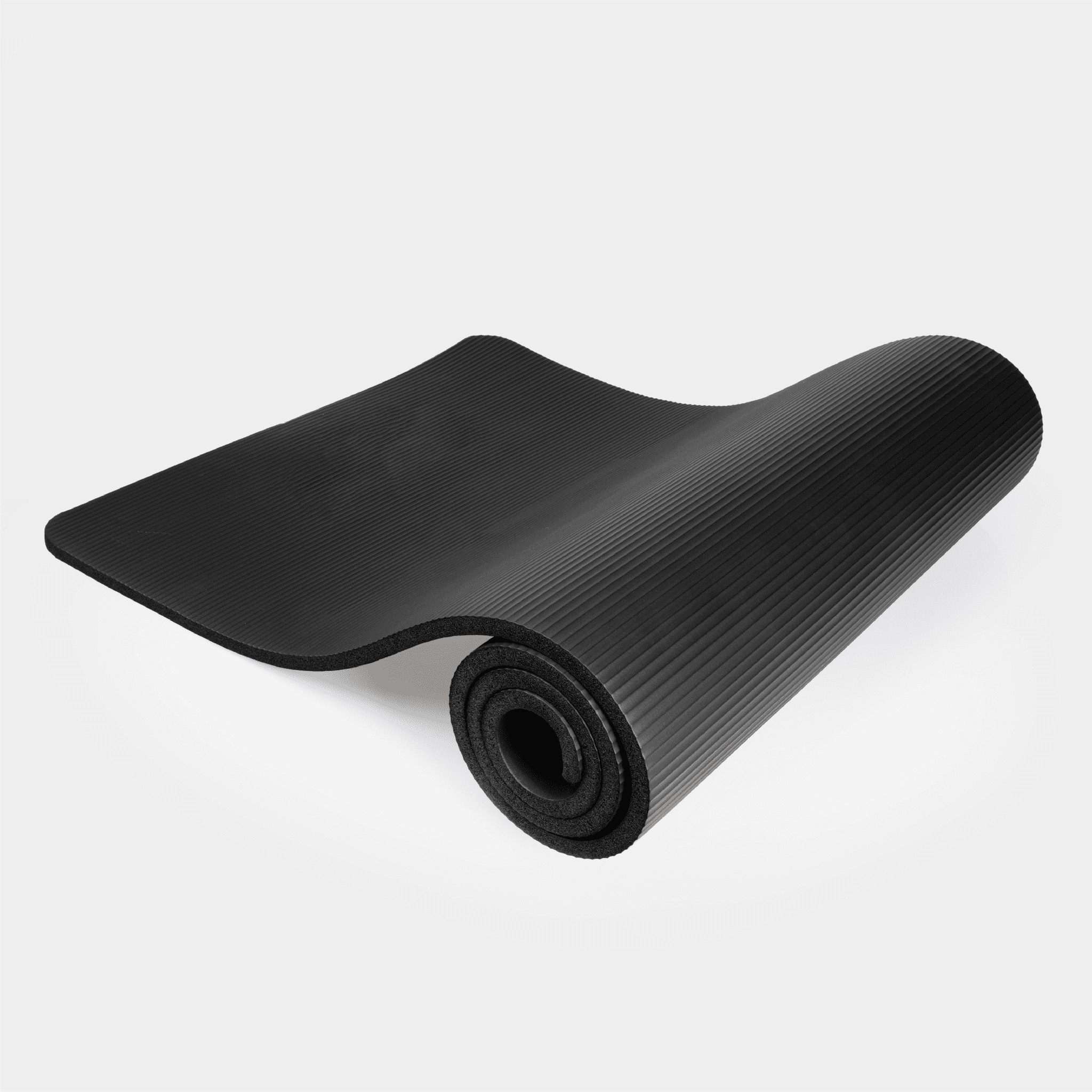Tapete de yoga 183x60x1,5 cm preto