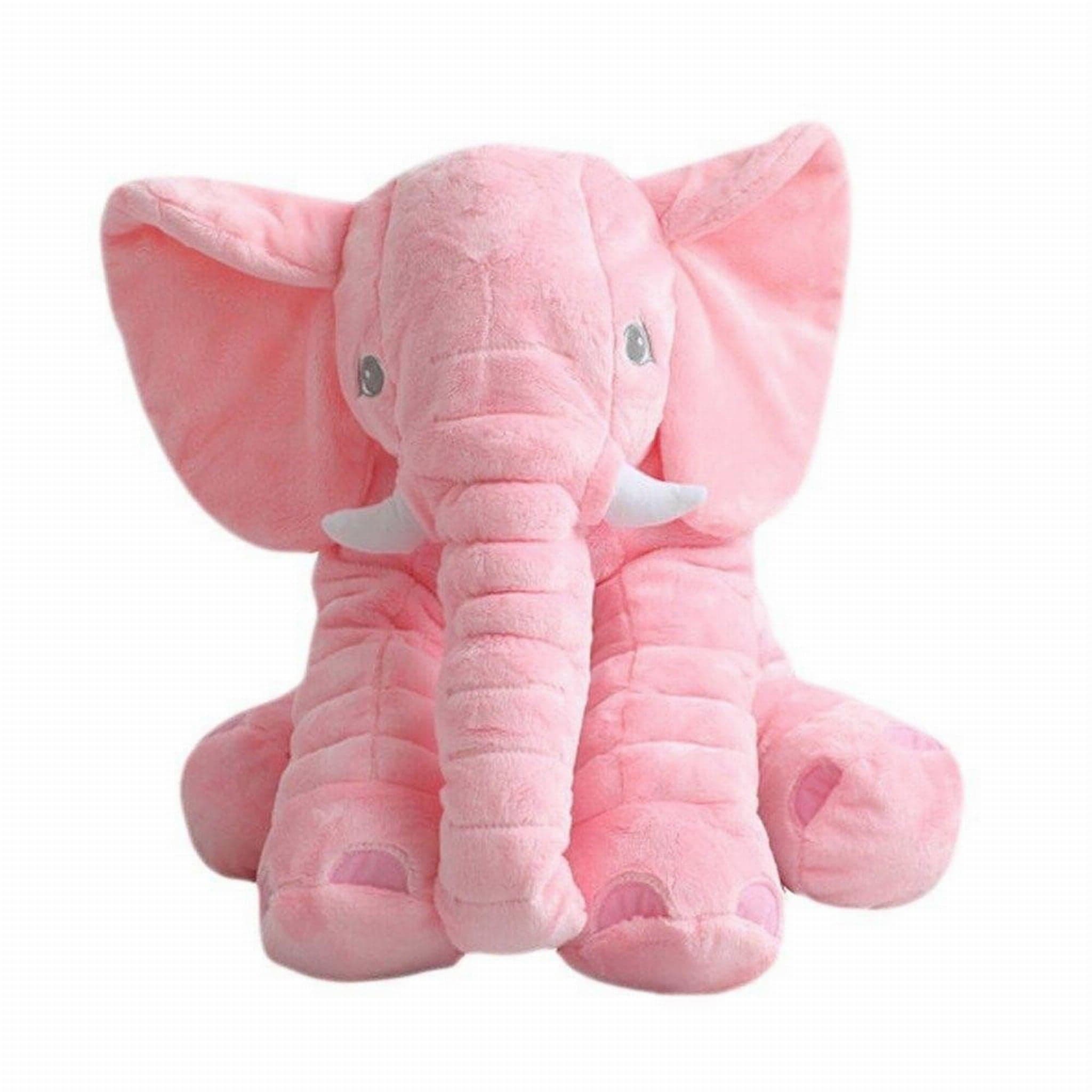 Elefante de peluche grande rosa
