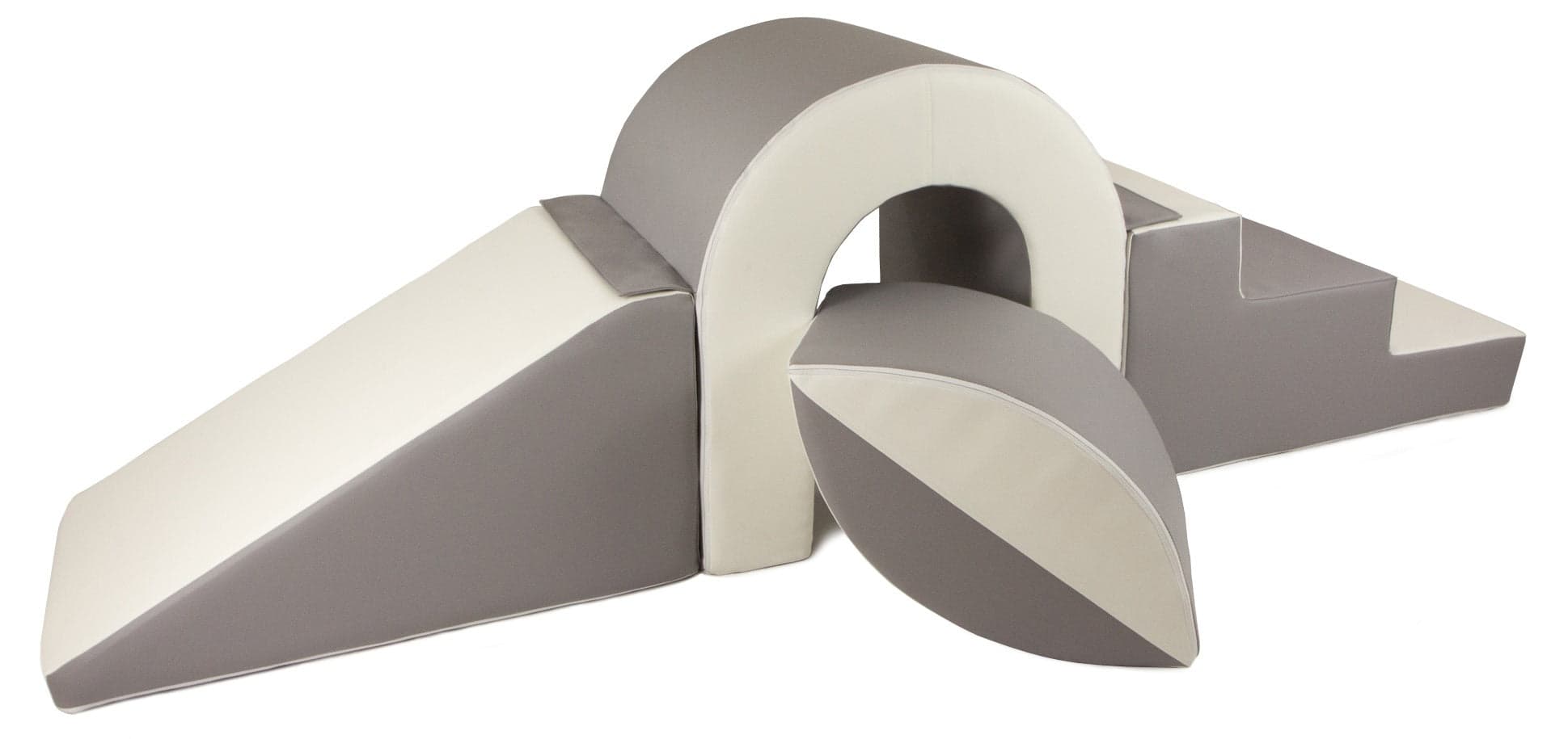 Conjunto ponte de espuma 65 cm branco e cinzento